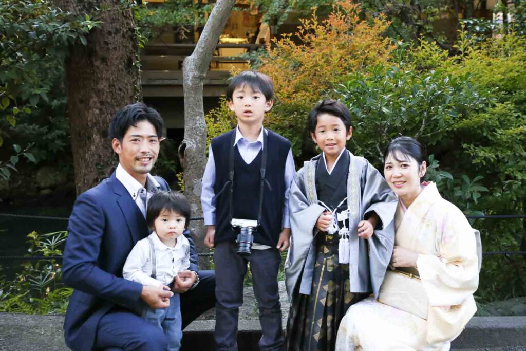 ご家族そろった記念写真を