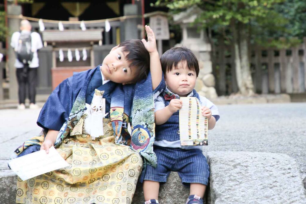 ご兄弟の微笑ましいお写真
